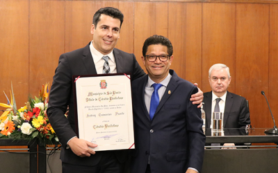 Vice-presidente do CNB/SP é homenageado com o título de Cidadão Paulistano